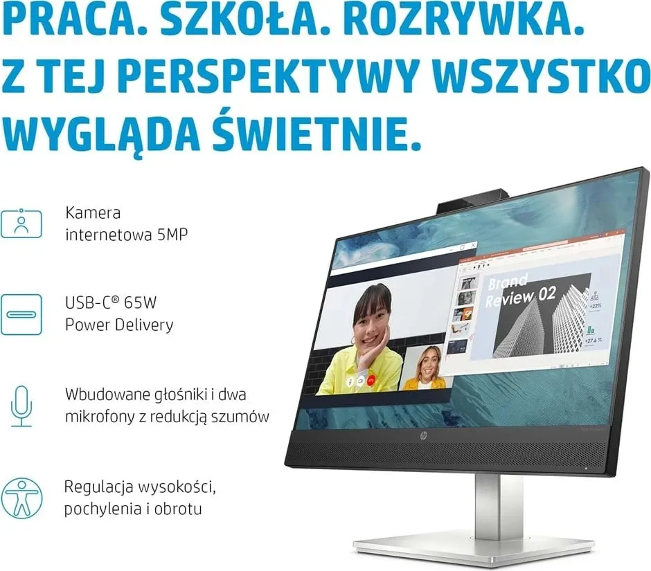 Monitor HP E24m G4, 23.8", Full HD, IPS, USB-C, i zi - 8