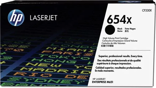 HP 654X Black Toner Original (CF330X) - 1