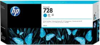 HP Ink 728, 300 ml Cyan (F9K17A)