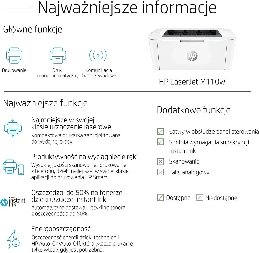 Printer HP LaserJet M110w, i bardhë - 29