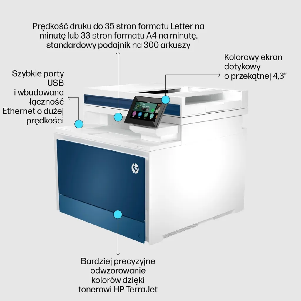 Printer multifunksional HP Color LaserJet Pro MFP 4302fdn, 33 ppm, i kaltër/i bardhë - 11
