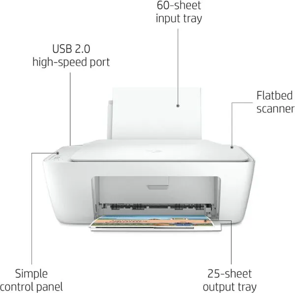 Printer HP 2320 AIO Deskjet, i bardhë - 4