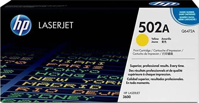 Fishek toneri HP 502A, i verdhë, Q6472A - 1