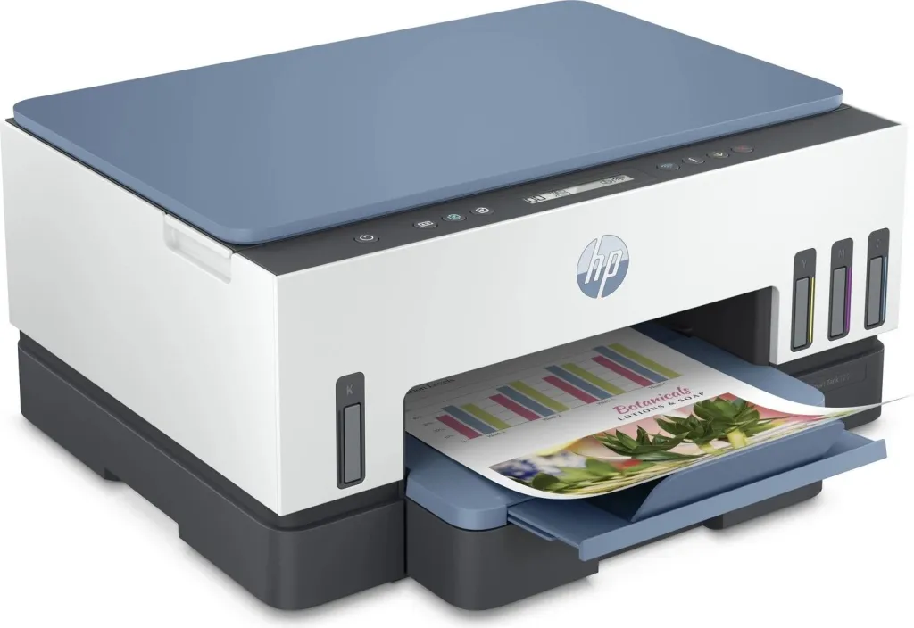 Printer HP Smart Tank 725, i bardhë / zi / kaltër - 2