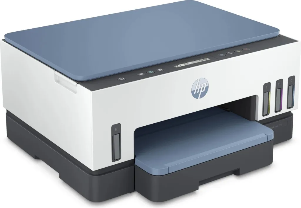 Printer HP Smart Tank 725, i bardhë / zi / kaltër - 5