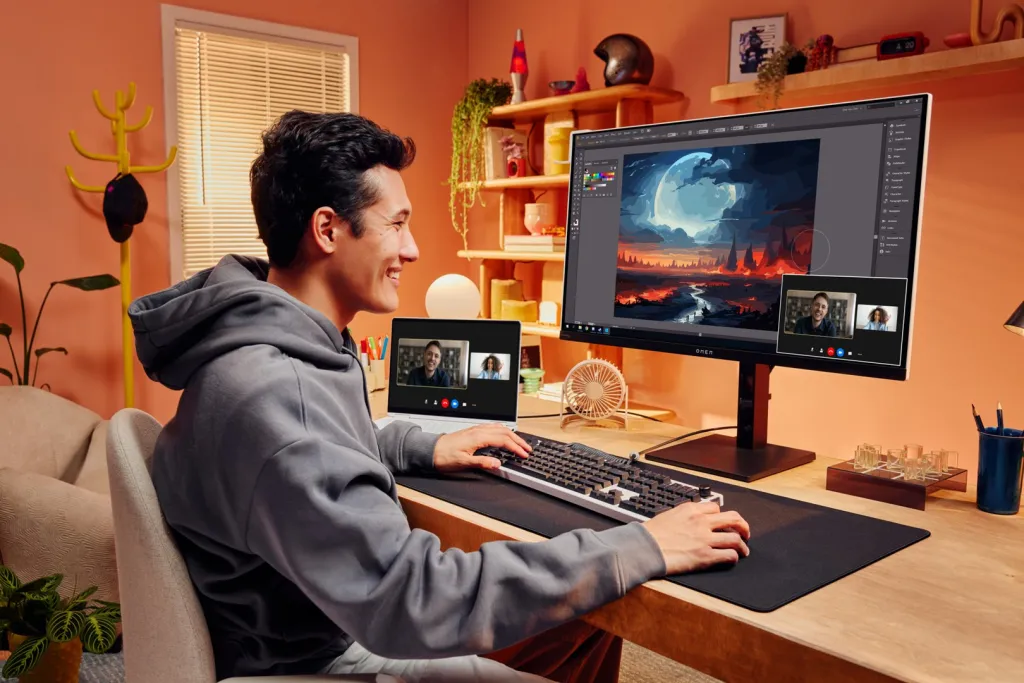 Monitor HP OMEN Transcend, 31.5" UHD OLED 240Hz, i bardhë/zi - 8
