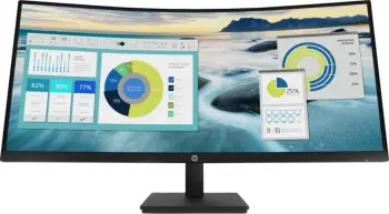 Monitor HP P34hc G4 (21Y56AT#ABB), 34'', 100Hz, Class G, 3440 x 1440 (UWQHD), VA, i zi