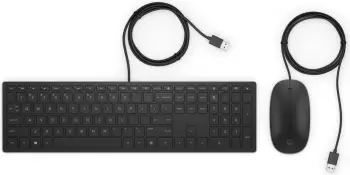 Set tastierë dhe maus Hewlett Packard Pavilion 400, USB, i zi