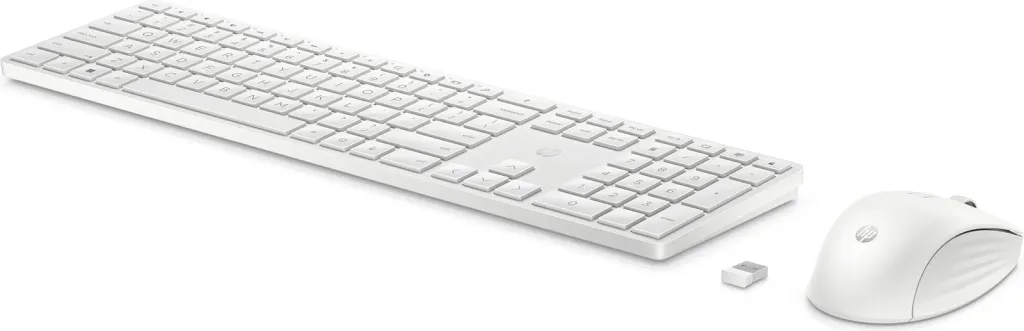 Set tastierë dhe maus HP 650 Wireless, e bardhë - 18