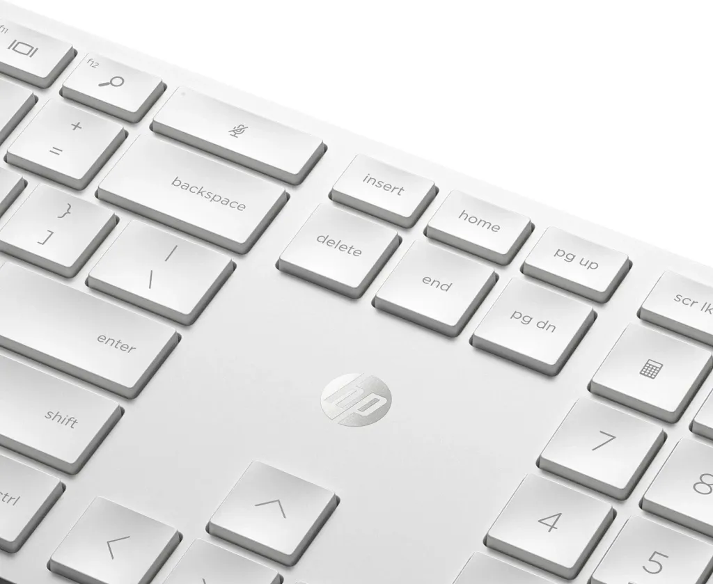 Set tastierë dhe maus HP 650 Wireless, e bardhë - 9