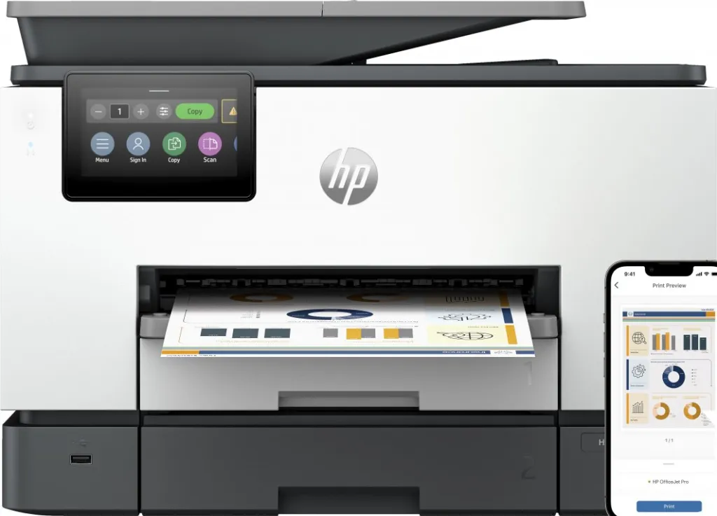 Printer HP OfficeJet Pro 9130b All-in-One Printer (4U561B) - 1
