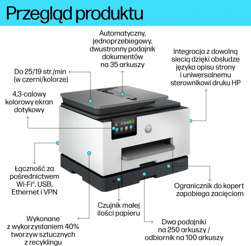 Printer HP OfficeJet Pro 9130b All-in-One Printer (4U561B) - 15