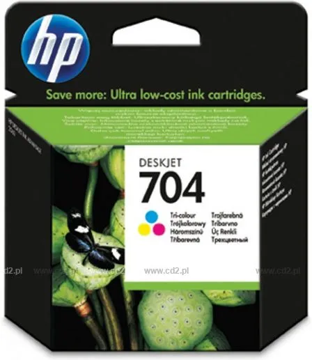 Ngjyrë printeri HP 704, 5ml, bruz / rozë / e verdhë - 1