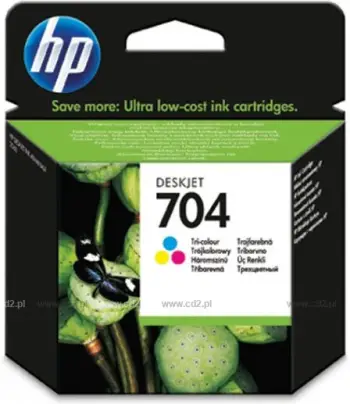 Ngjyrë printeri HP 704, 5ml, bruz / rozë / e verdhë