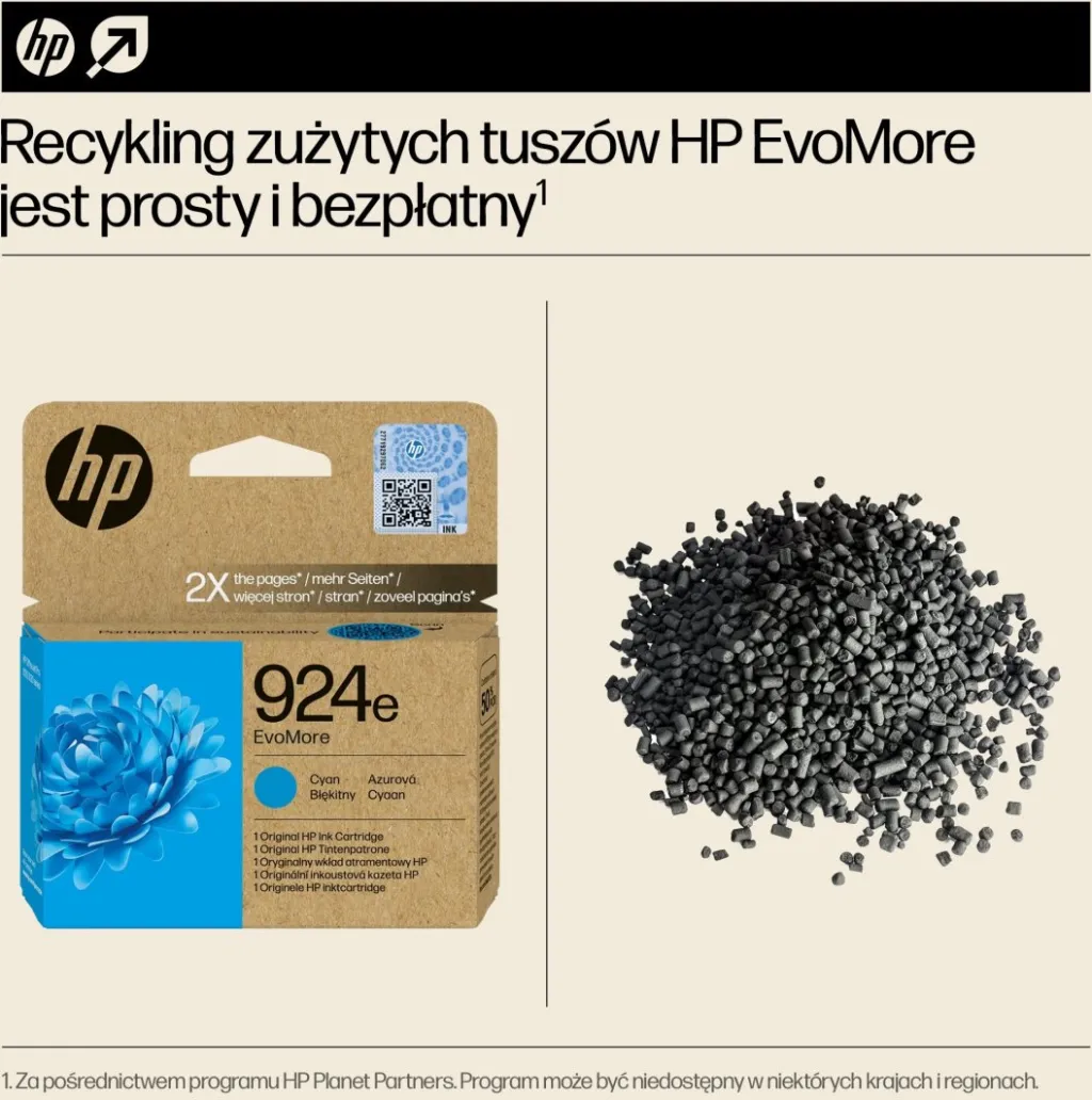 Ngjyrë për printer HP Ink 924e EvoMore, e kaltër - 2