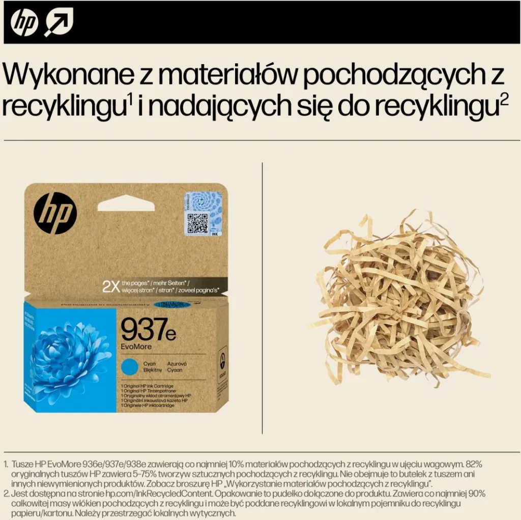 Ngjyrë printeri HP 937e EvoMore, e kaltër - 13