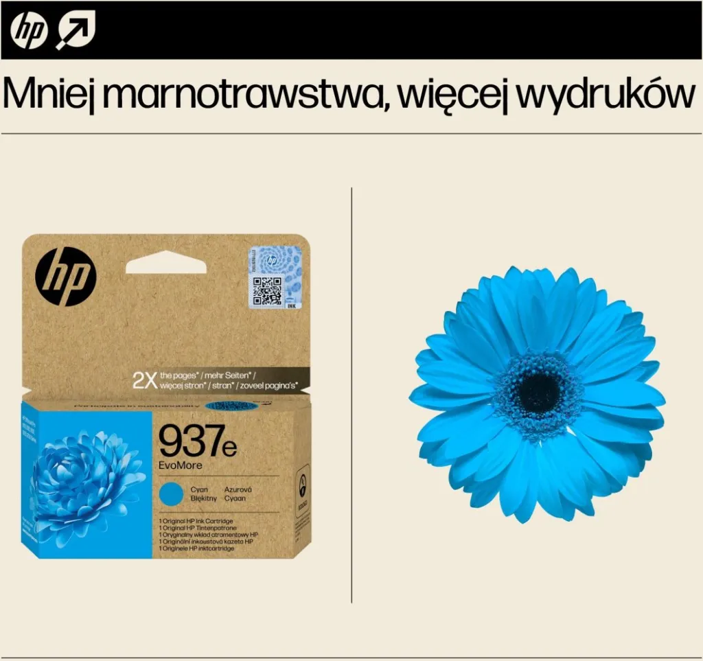 Ngjyrë printeri HP 937e EvoMore, e kaltër - 10