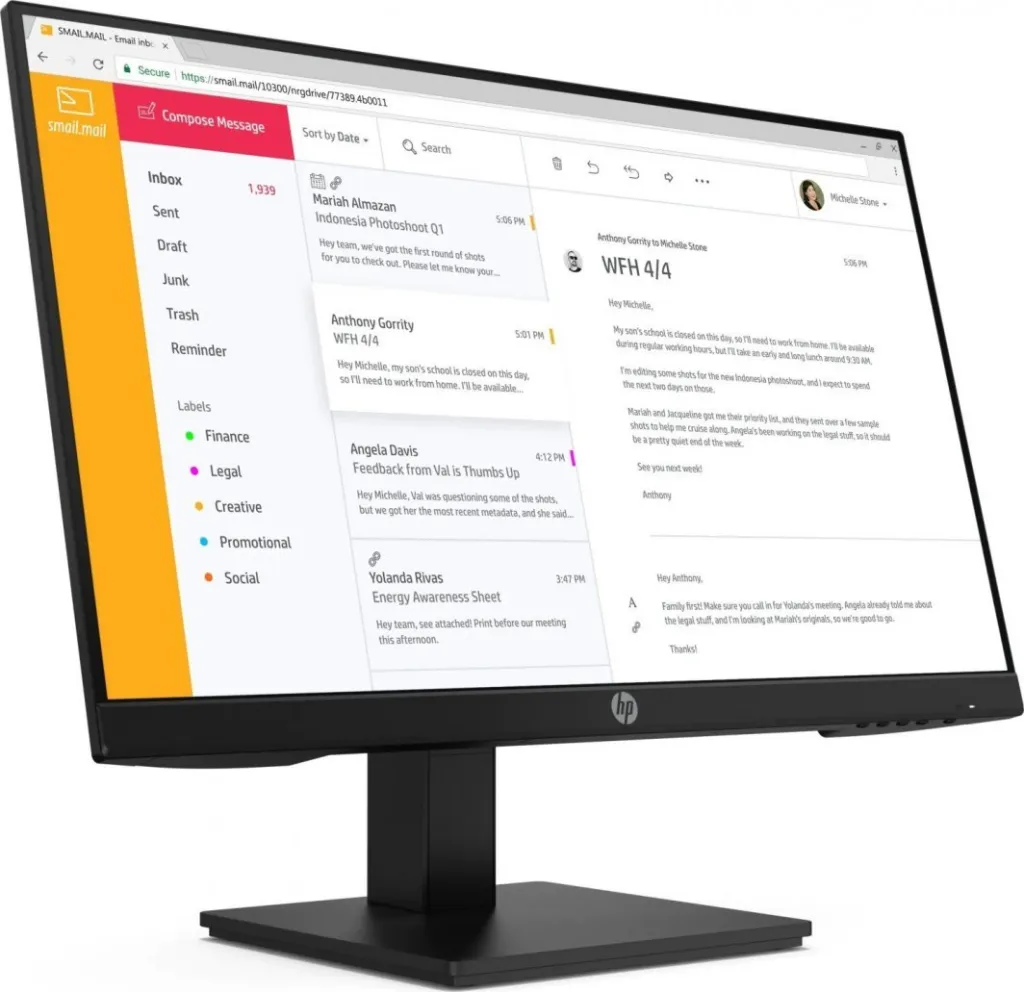 Monitor HP P24h G4, 23.8'', 1920x1080, i zi - 2