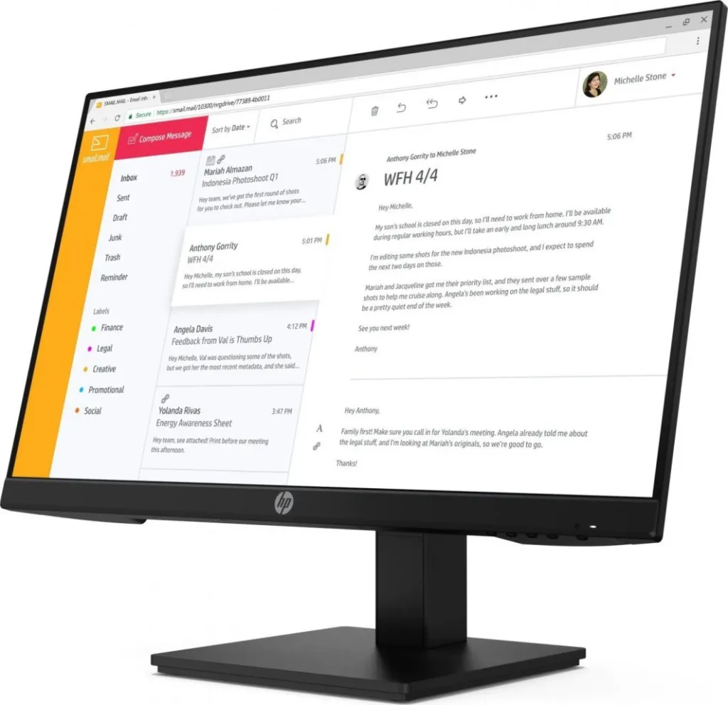 Monitor HP P24h G4, 23.8'', 1920x1080, i zi - 3