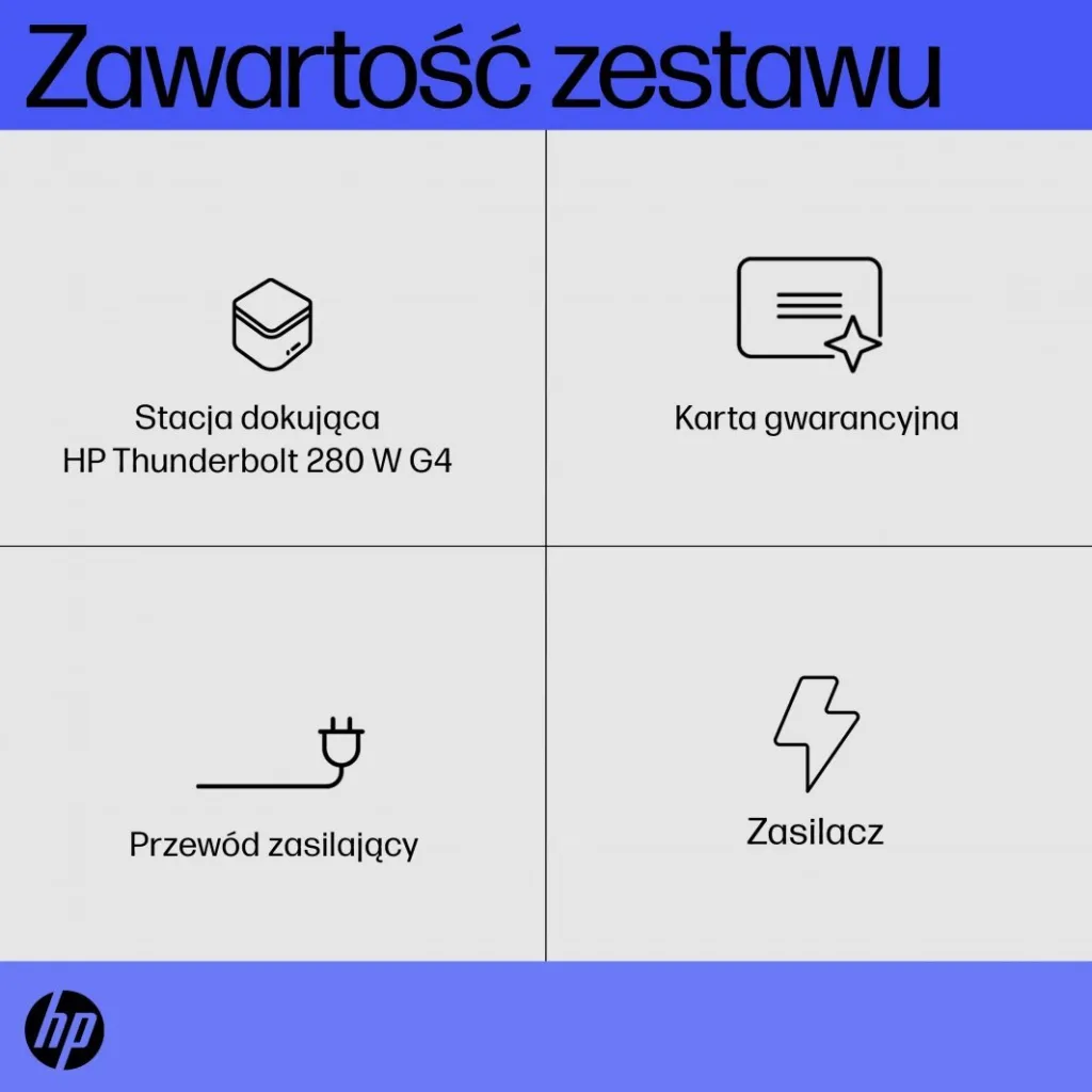 Docking Station HP Thunderbolt 4, 280W, i zi - 13