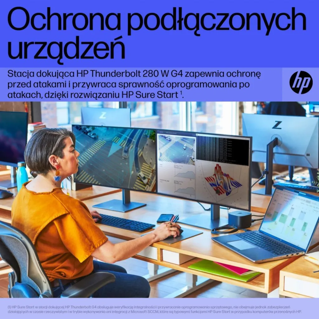 Docking Station HP Thunderbolt 4, 280W, i zi - 10