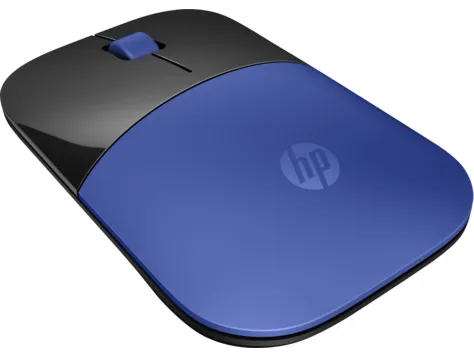 Maus HP Z3700, wireless, USB, i zi dhe i kaltërt - 2