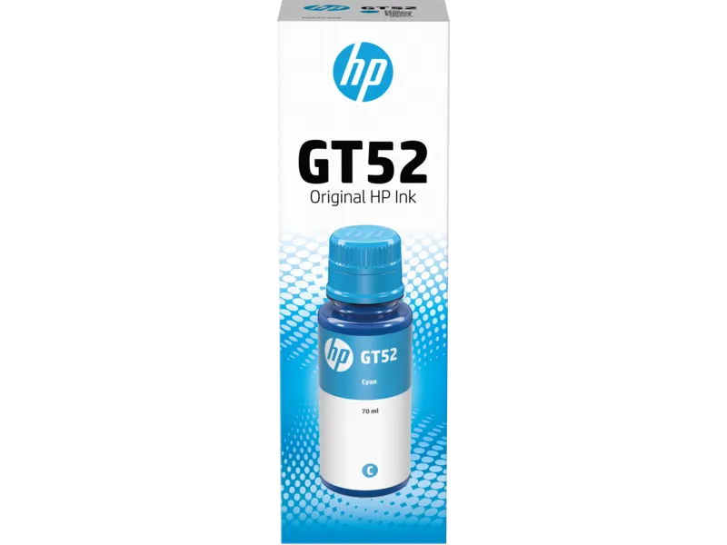 Ngjyrë për printer HP GT52 Ink Bottle, Cyan - 1