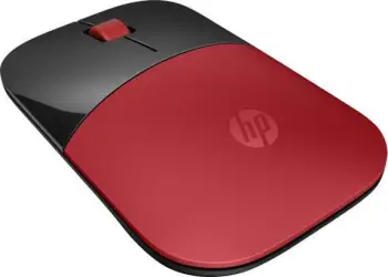 Maus HP Z3700, wireless, USB, i zi dhe i kuq