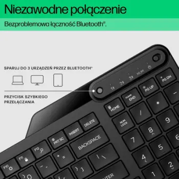 Tastierë HP, numerike, wireless, UK, e zezë