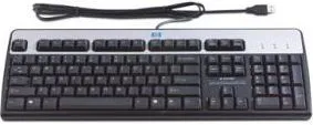 Tastierë HP (DT528A), me kabllo, e zezë dhe e argjendtë - 1