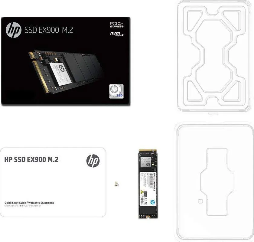 Disk SSD HP EX900, 1TB, M.2 2280 PCI-E x4 Gen3 NVMe - 1