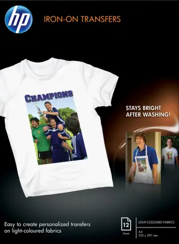 Letra printimi në bluza HP Iron-on T-shirt