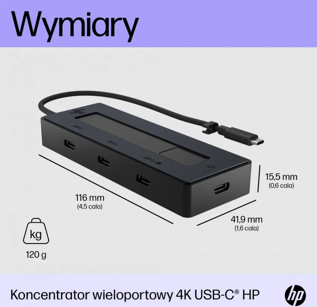Stacion lidhës HP USB-C (6G843AA), 65W, 4K, i zi - 6