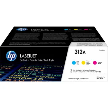Toner HP 312A Original Cyan Magenta (CYM) Cartridge Multipack (CF440AM) / Standard Yield – Verdhë/Rozë/Blu