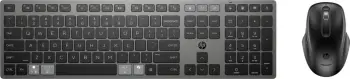 Kombo tastierë dhe maus HP 720 Multi, wireless, me bateri të integruar, e zezë-gri