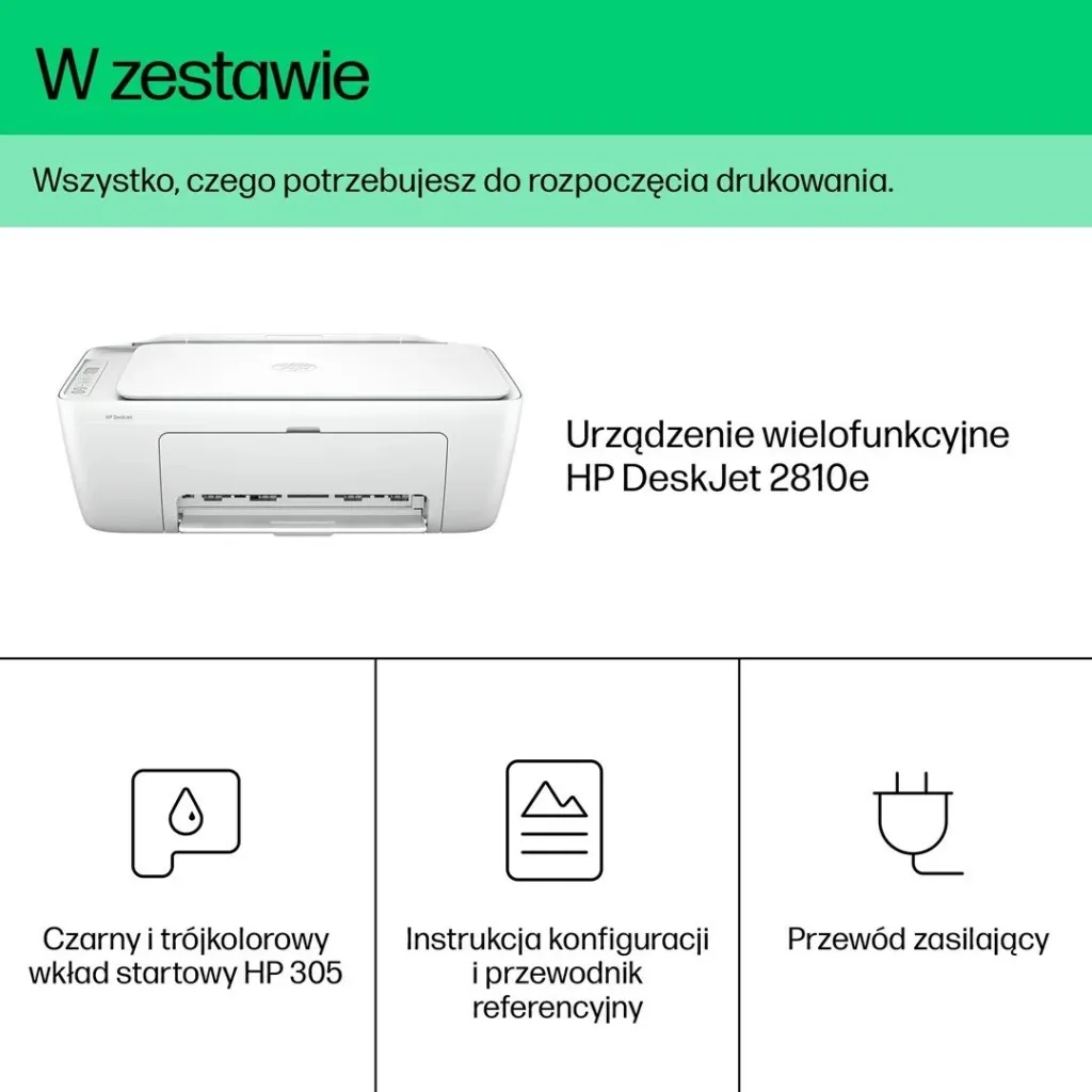 Printer multifunksional HP DeskJet 2810e, wireless, ngjyrë e bardhë - 7
