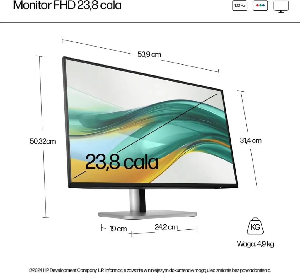 Monitor HP Series 5 Pro 23.8 inç, FHD, 524pf - 5