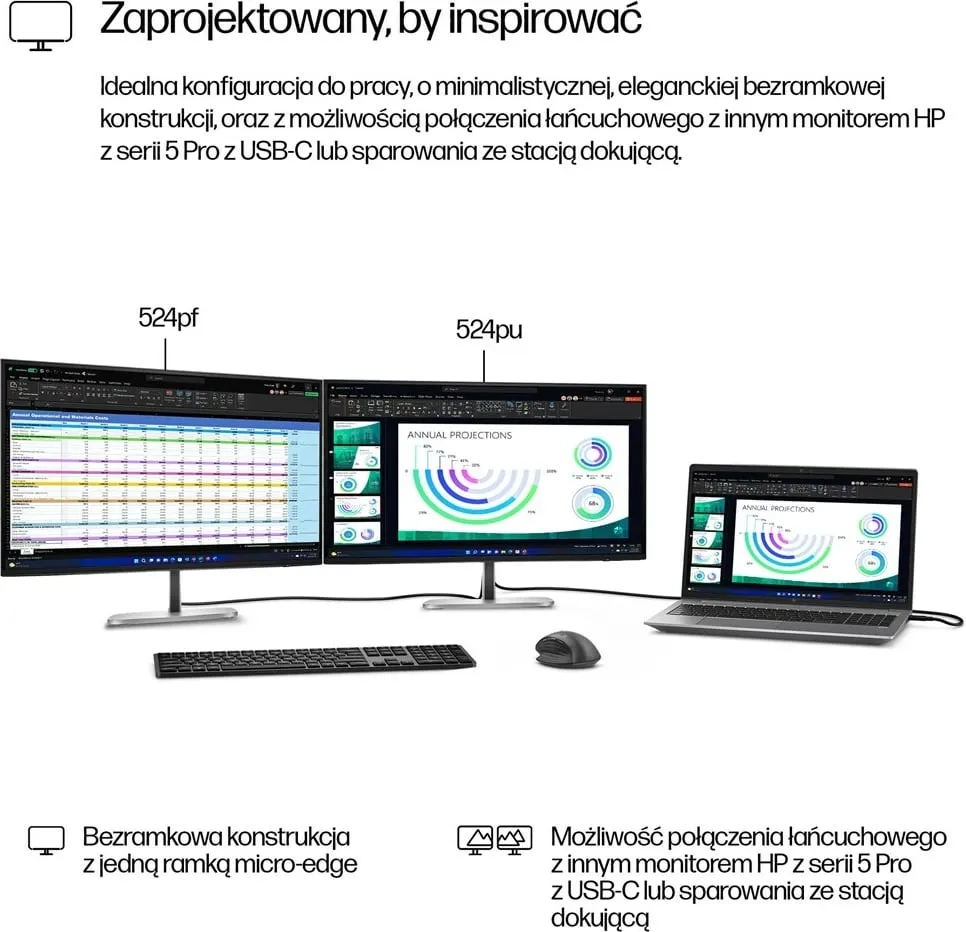 Monitor HP Series 5 Pro 23.8 inç, FHD, 524pf - 8