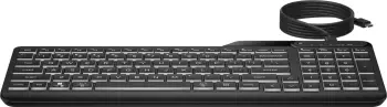 Tastierë HP 405 Multi-Device me ndriçim, me kabllo, USB Type-C, e zezë