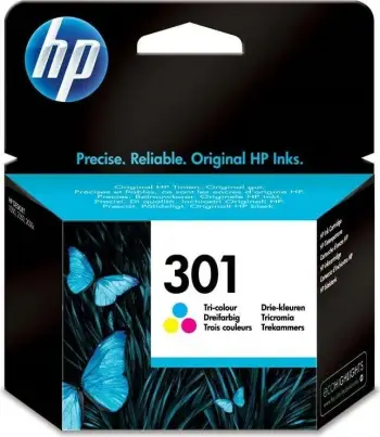 Ngjyrë printer HP 301, cyan/Magenta/e verdhë