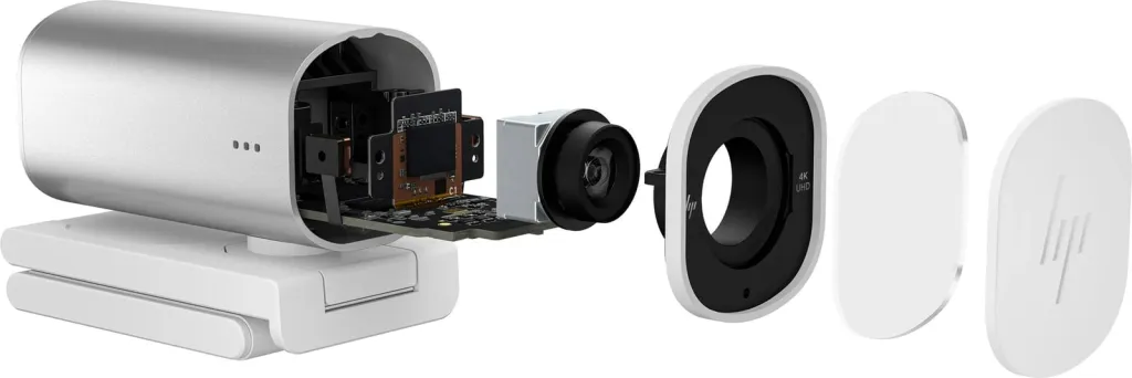Kamerë interneti HP 960, 4K, 8MP, USB, e argjendtë - 7