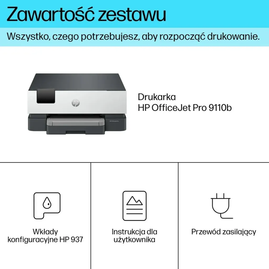 Printer inkjet HP OfficeJet Pro 9110b, ngjyrë, wireless, i bardhë - 4