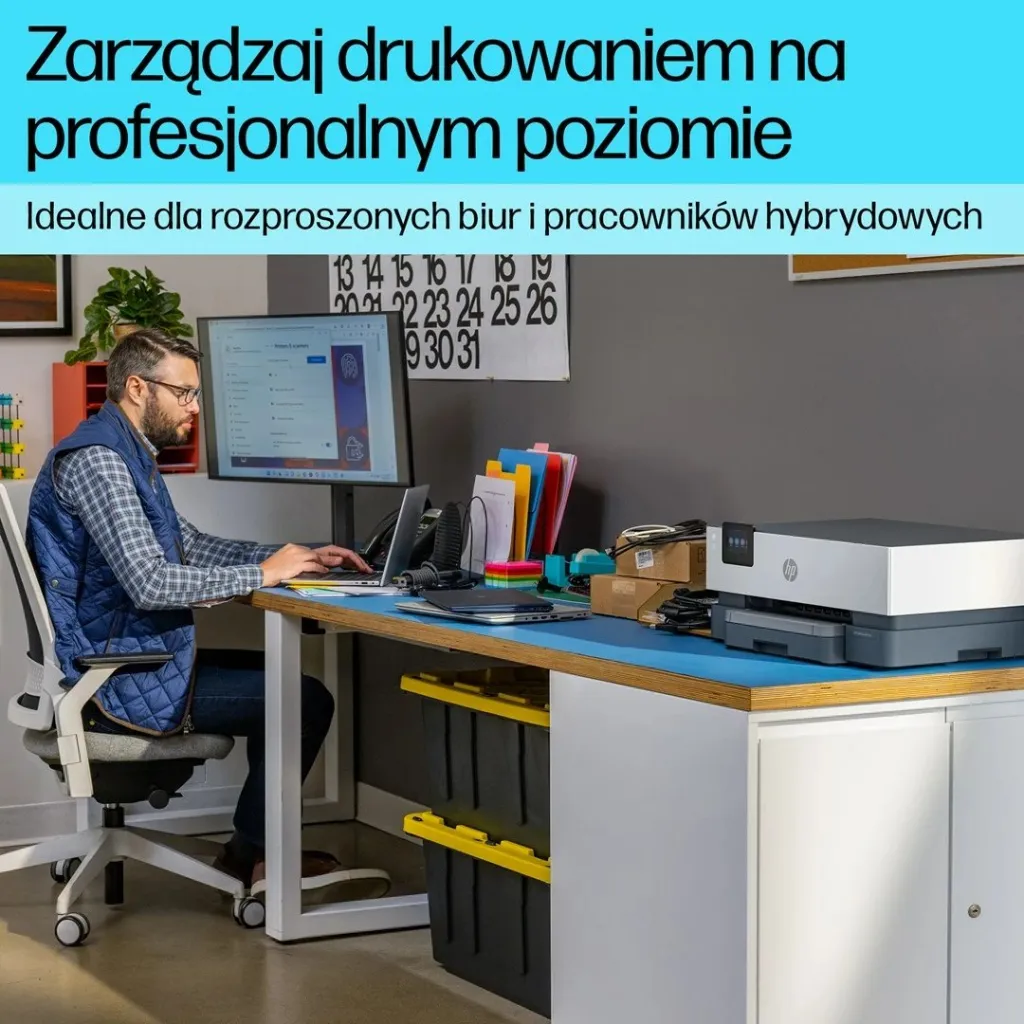 Printer inkjet HP OfficeJet Pro 9110b, ngjyrë, wireless, i bardhë - 5