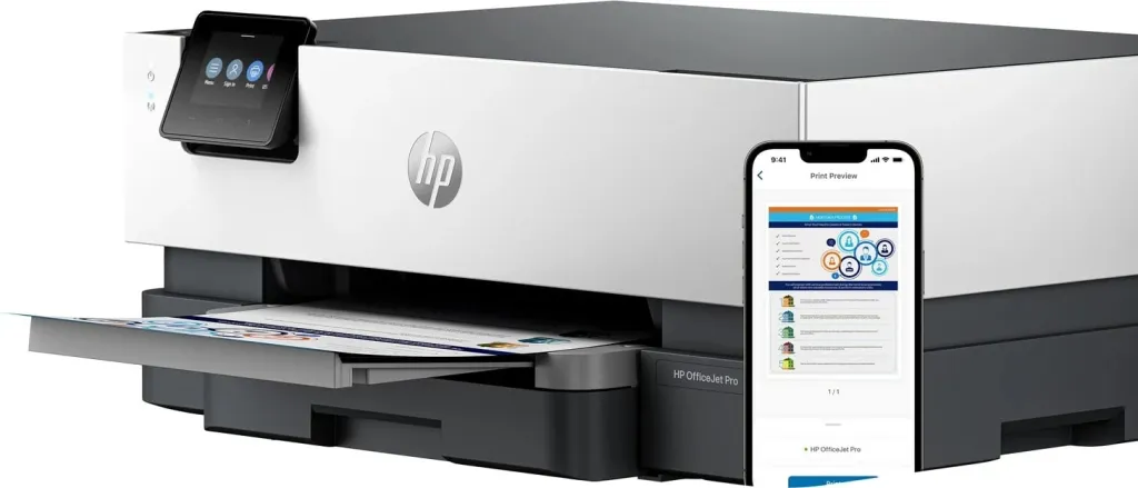 Printer inkjet HP OfficeJet Pro 9110b, ngjyrë, wireless, i bardhë - 8