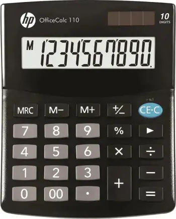 Kalkulator xhepi Hewlett-Packard HP-OC 110, LCD, 10 shifra, i zi