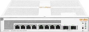 Switch HP JL681A, 8 porta Gigabit, 2 SFP, i bardhë