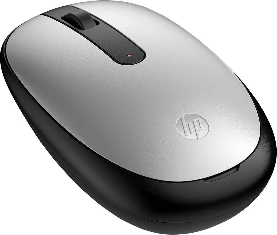 Maus HP 240, wireless, USB, i zi dhe i argjendtë - 1