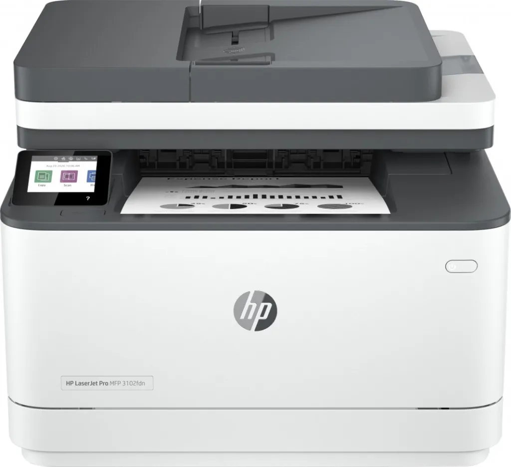 Printer HP LaserJet Pro 3102fdn, i bardhë - 1