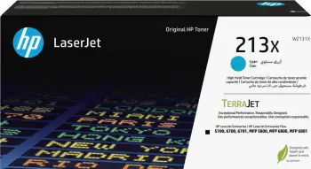 Toner HP 213X, LaserJet, cyan