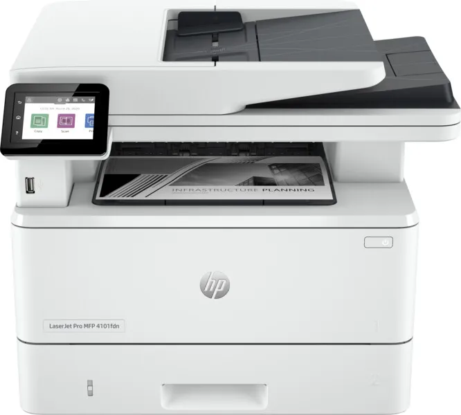 Printer HP LaserJet Pro MFP 4102dw, A4, Wi-Fi, i zi / bardhë - 1